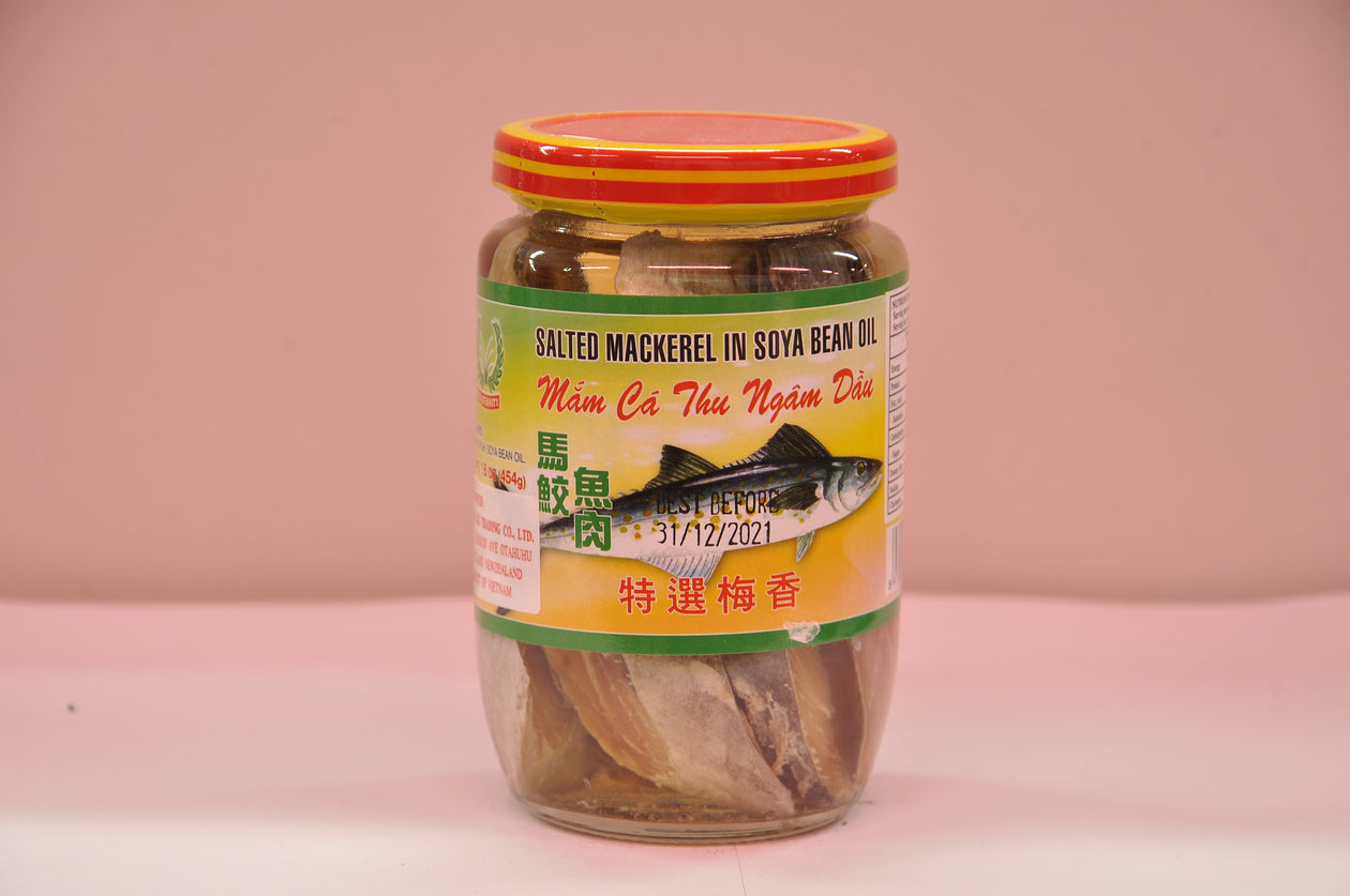 Fraternity Salted mackerel in Soya Bean Oil 340g