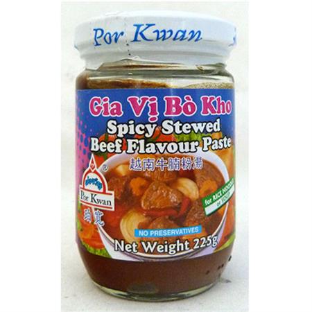 Por Kwan Spicy Stewed Beef paste 200g